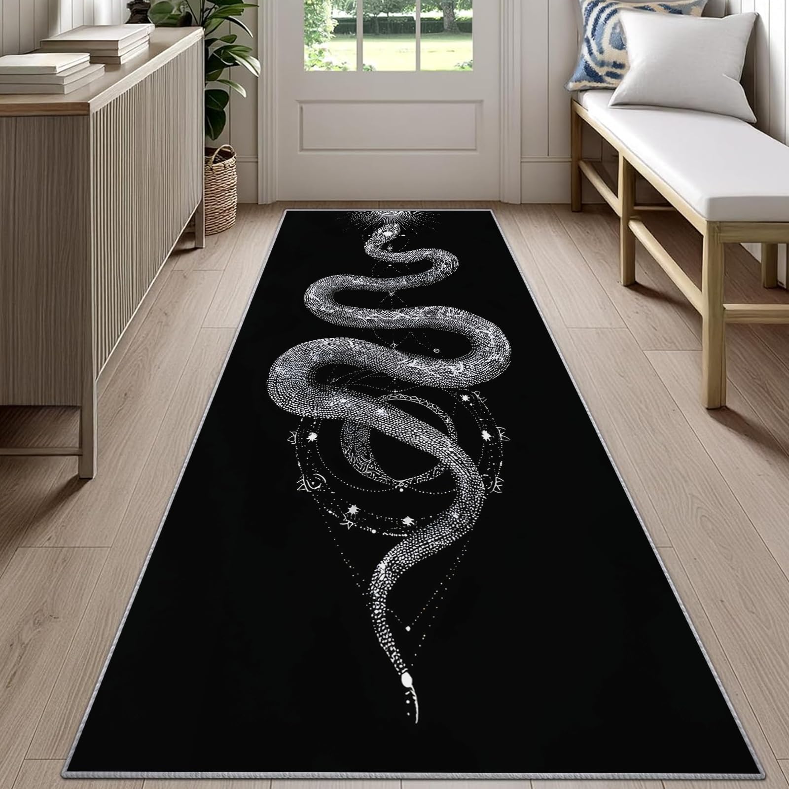 Commercial Kitchen Background - Alfombra con estampado de serpiente, alfombra