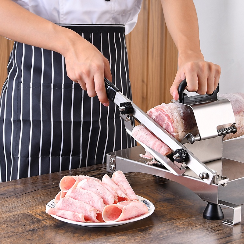 Meat Slicer Machine - Máquina Cortadora de Carne Congelada Manual,