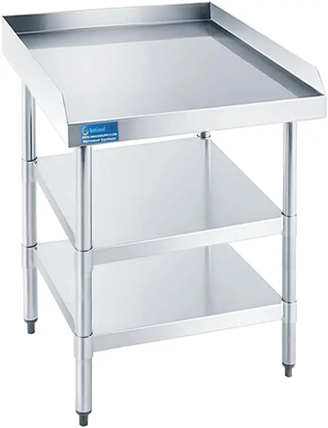 Commercial Kitchen Backsplash - Mesa de Trabajo Comercial con Protección