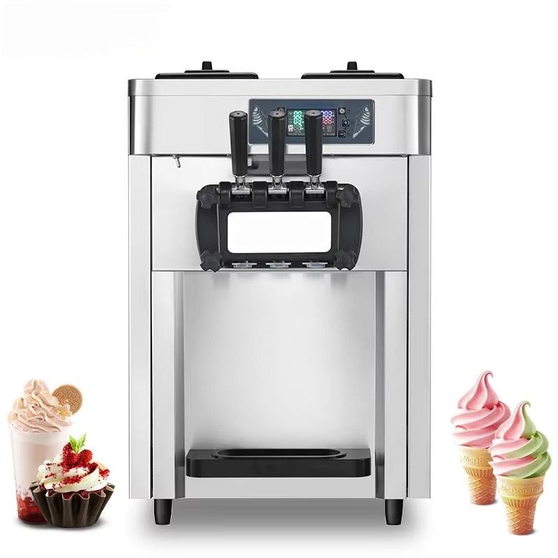Soft Serve Ice Cream Machine - Máquina Profesional Comercial Automática para Hacer