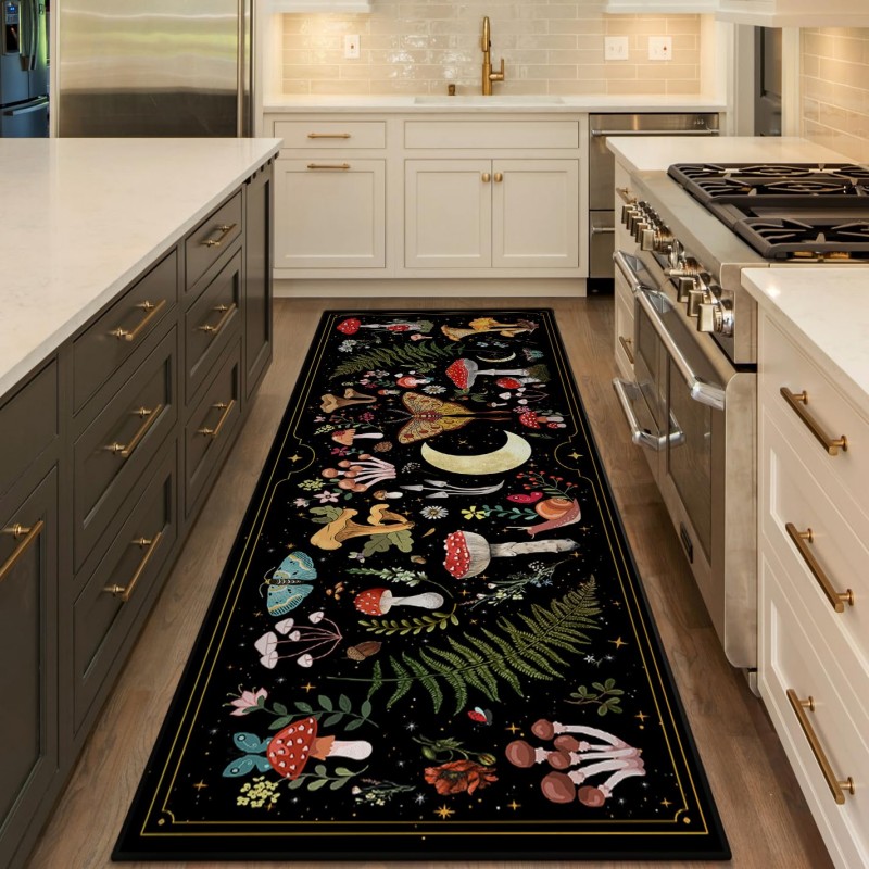 Commercial Kitchen Background - Alfombra persa con diseño floral, fondo