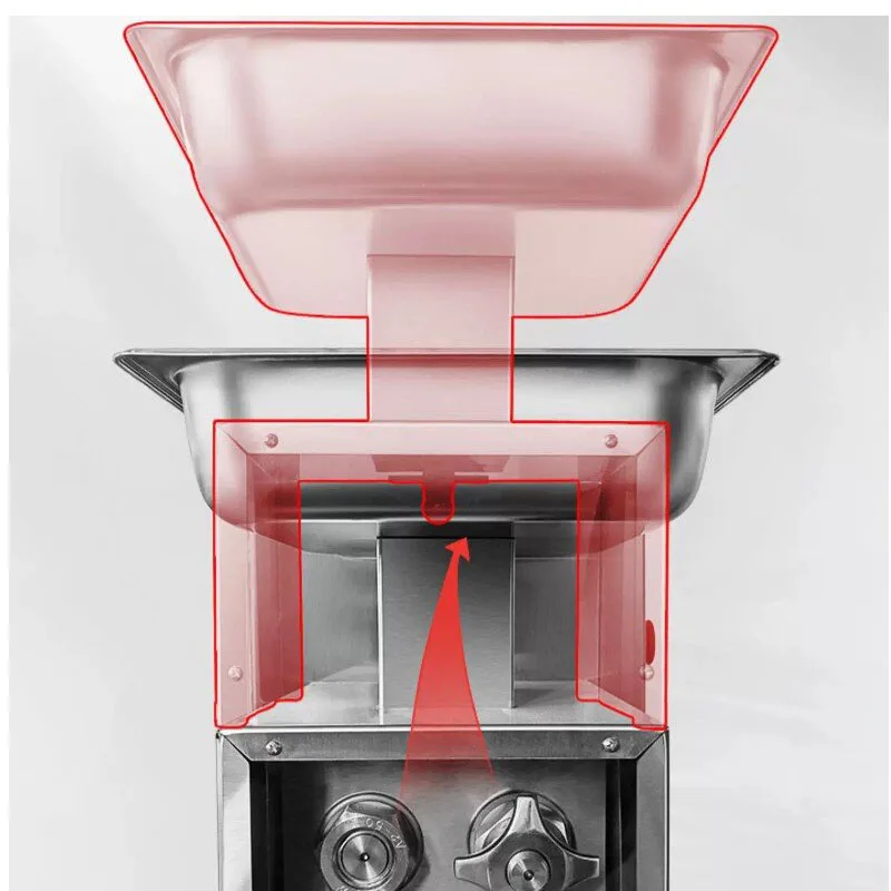 Meat Slicer Machine - Cortadora de Carne Comercial Móvil Vertical,
