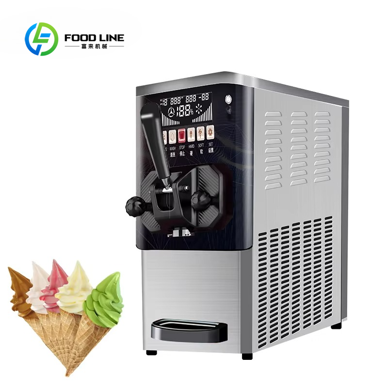 Soft Serve Ice Cream Machine - Máquina automática comercial de helado suave
