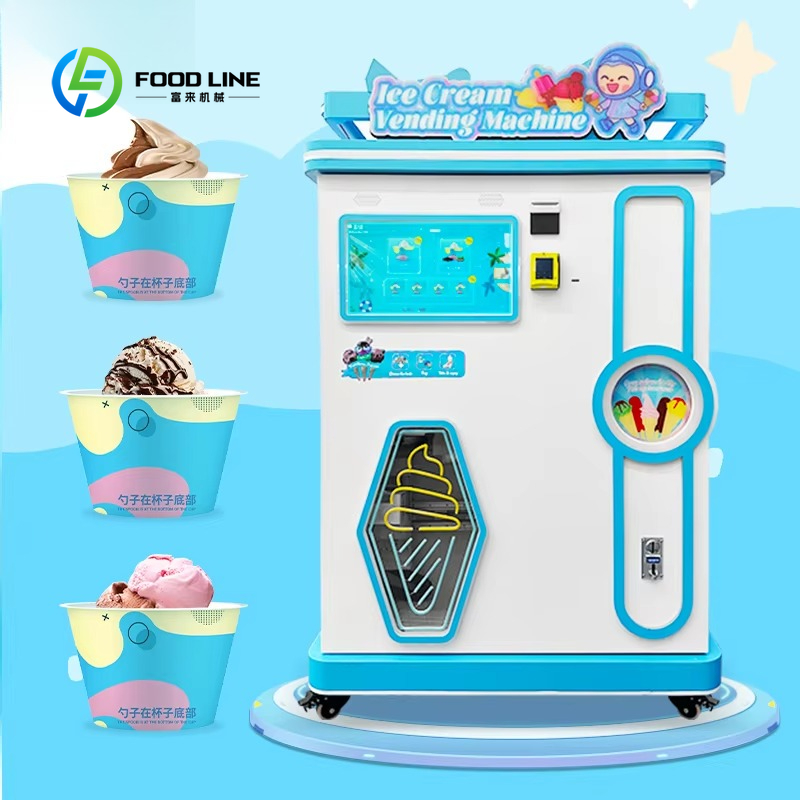 Soft Serve Ice Cream Machine - Máquina Expendedora de Helado Suave de