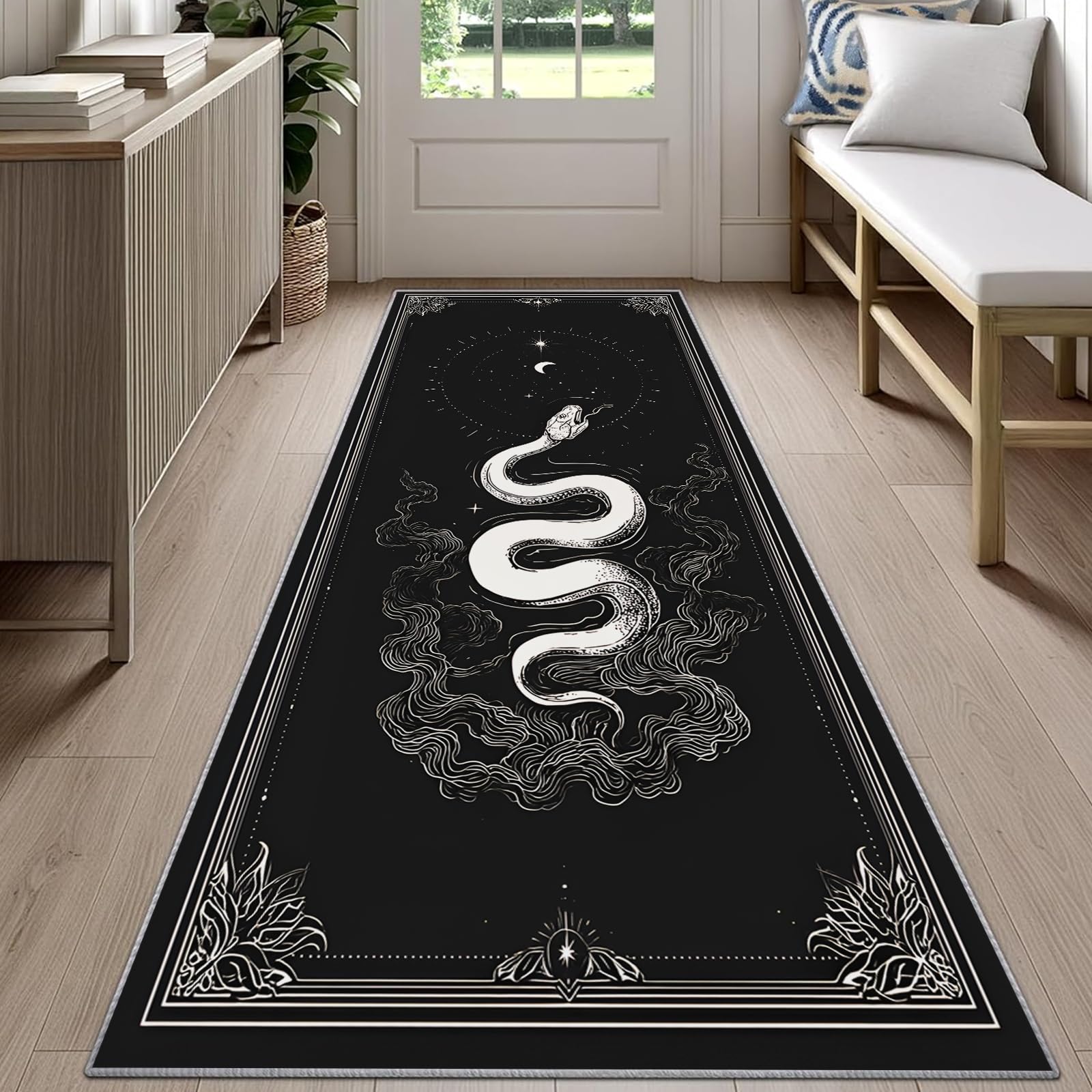 Commercial Kitchen Background - Alfombra gótica con diseño de serpiente,