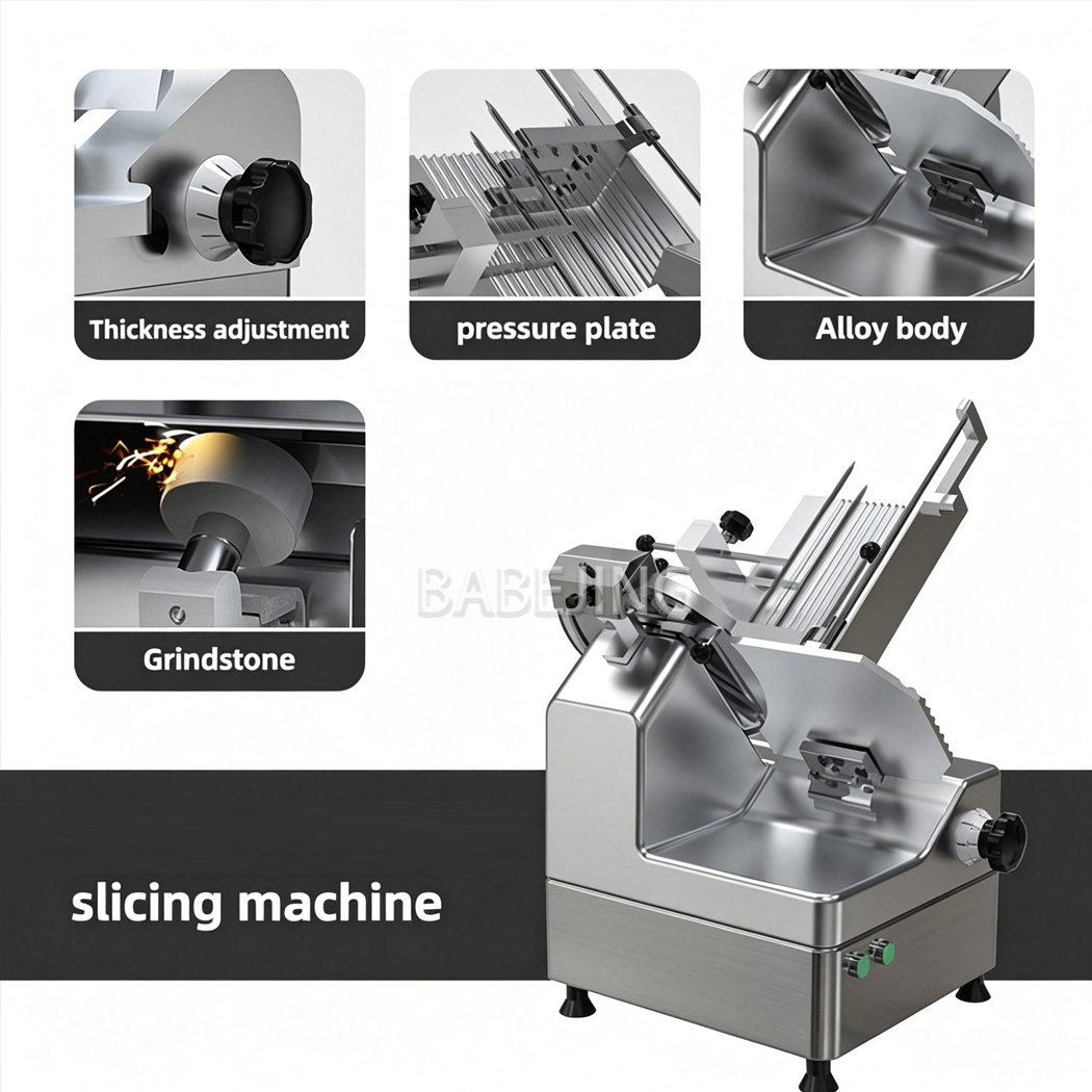 Meat Slicer Machine - Cortadora Automática de Carne, Máquina Cortadora