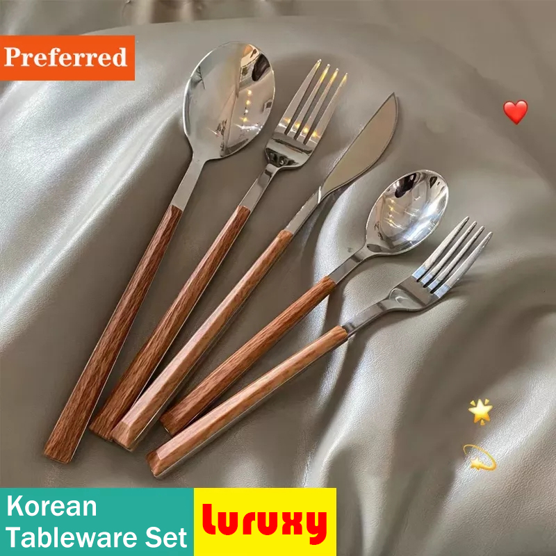 Commercial Kitchen Knife Set - Juego de cubiertos con mango de
