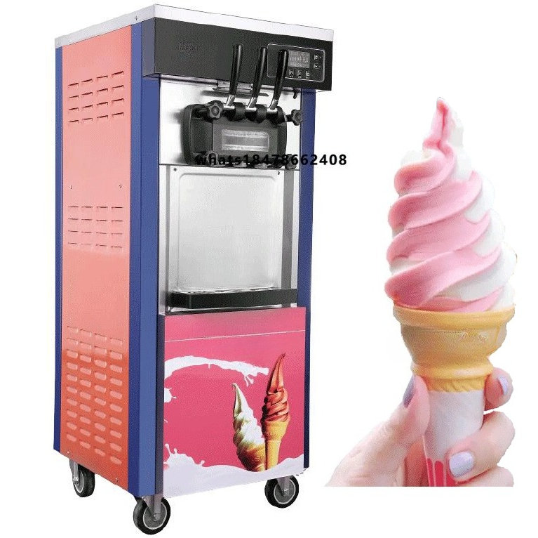 Soft Serve Ice Cream Machine - Máquina de Helado Suave Totalmente Automática