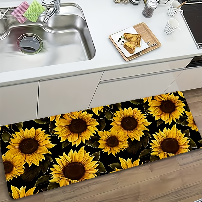 Commercial Kitchen Background - Alfombra decorativa antideslizante con estampado artístico