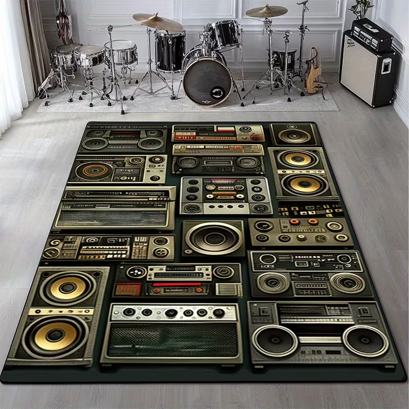 Commercial Kitchen Mats - Alfombras con discos de vinilo Vintage