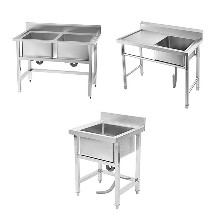 Commercial Kitchen Bench - Fregaderos comerciales de acero inoxidable de