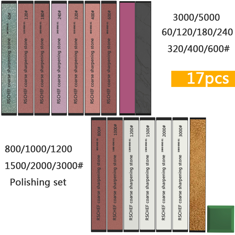 Commercial Kitchen Knife Set - Juego de piedras de afilar de