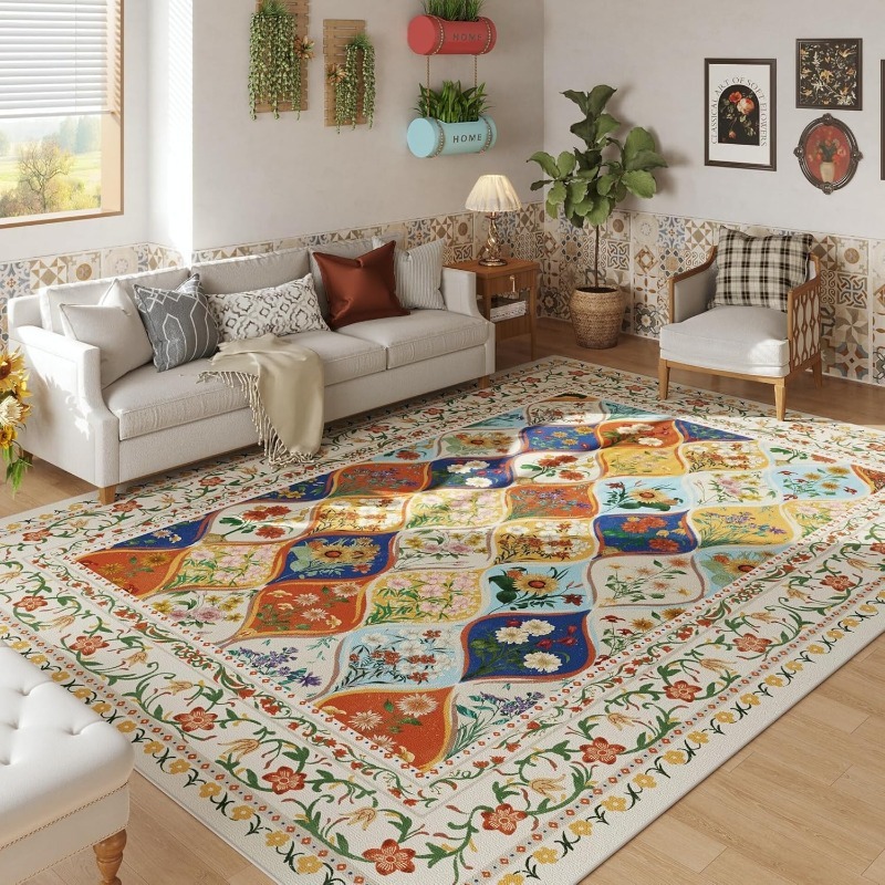Commercial Kitchen Mats - Alfombra bohemia con estampado Floral para