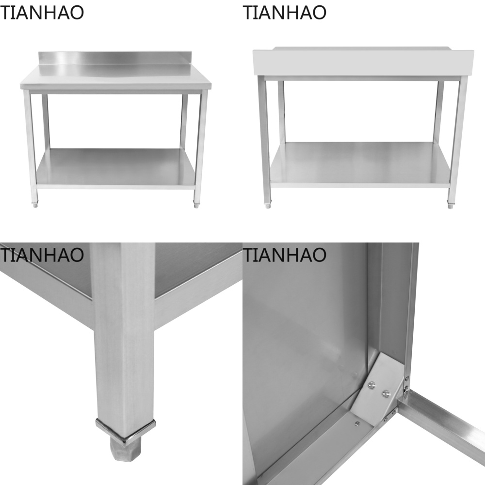 Commercial Kitchen Backsplash - Mesa de Trabajo de Acero Inoxidable