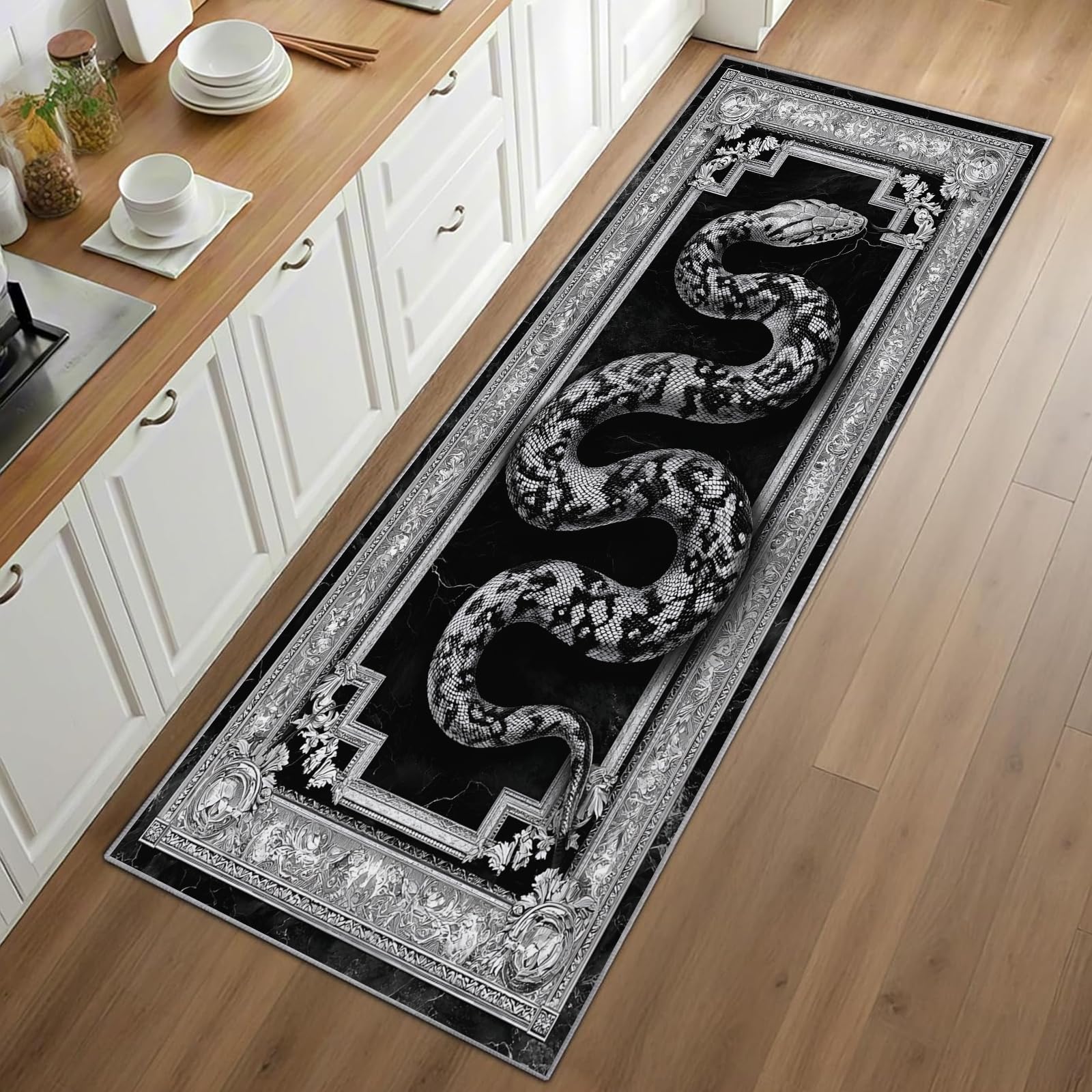 Alfombra con estampado de serp - Commercial Kitchen Background reseña y precio