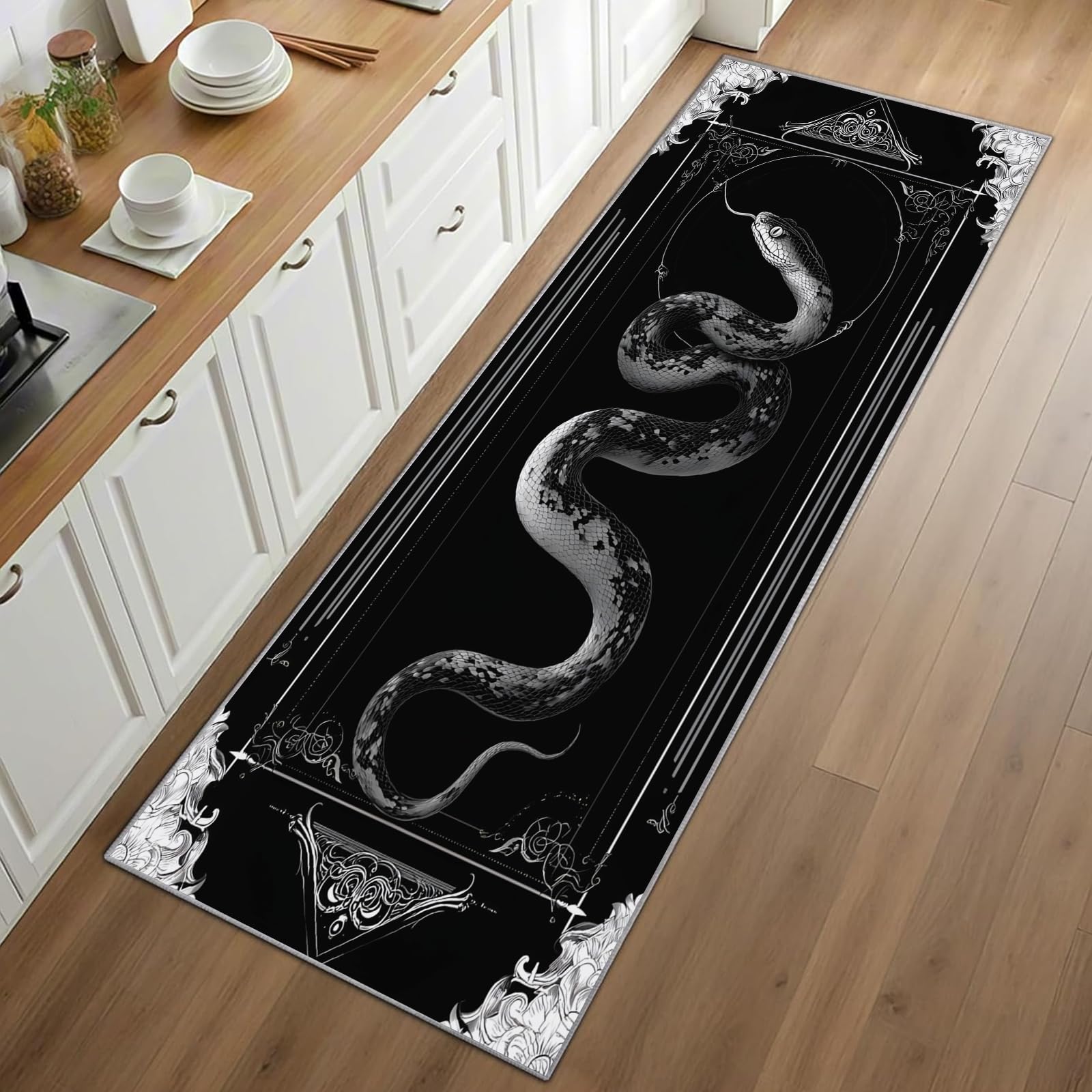 Alfombra con estampado de serp - Commercial Kitchen Background reseña y precio