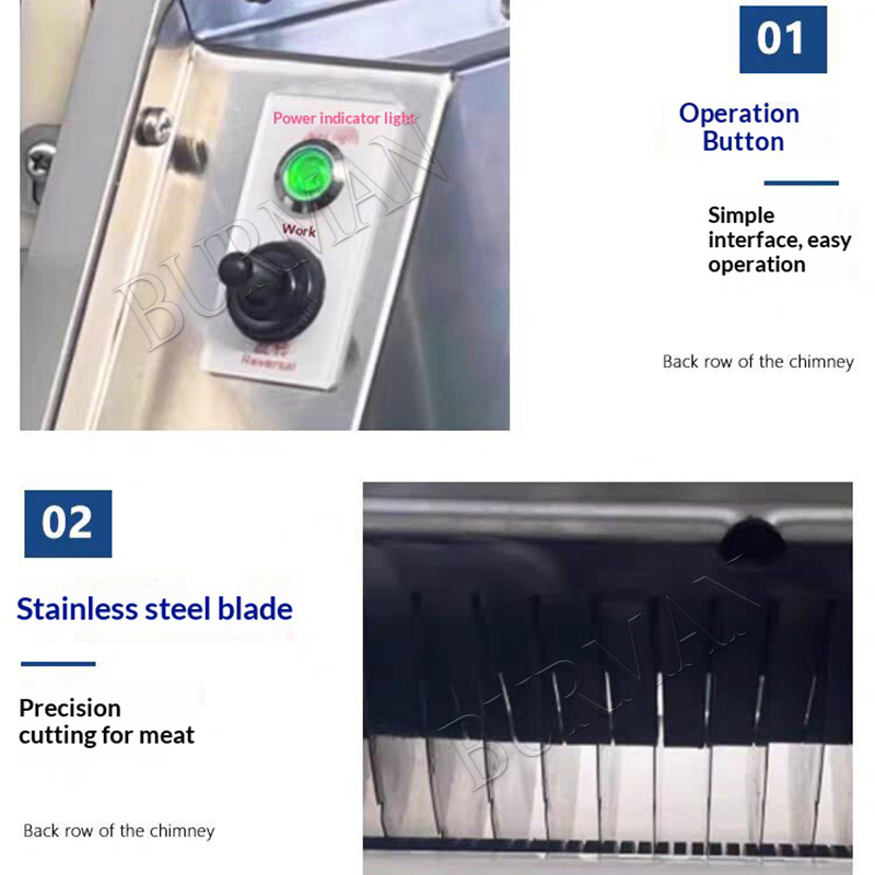Máquina Cortadora de Tiras de  - Meat Slicer Machine reseña y precio