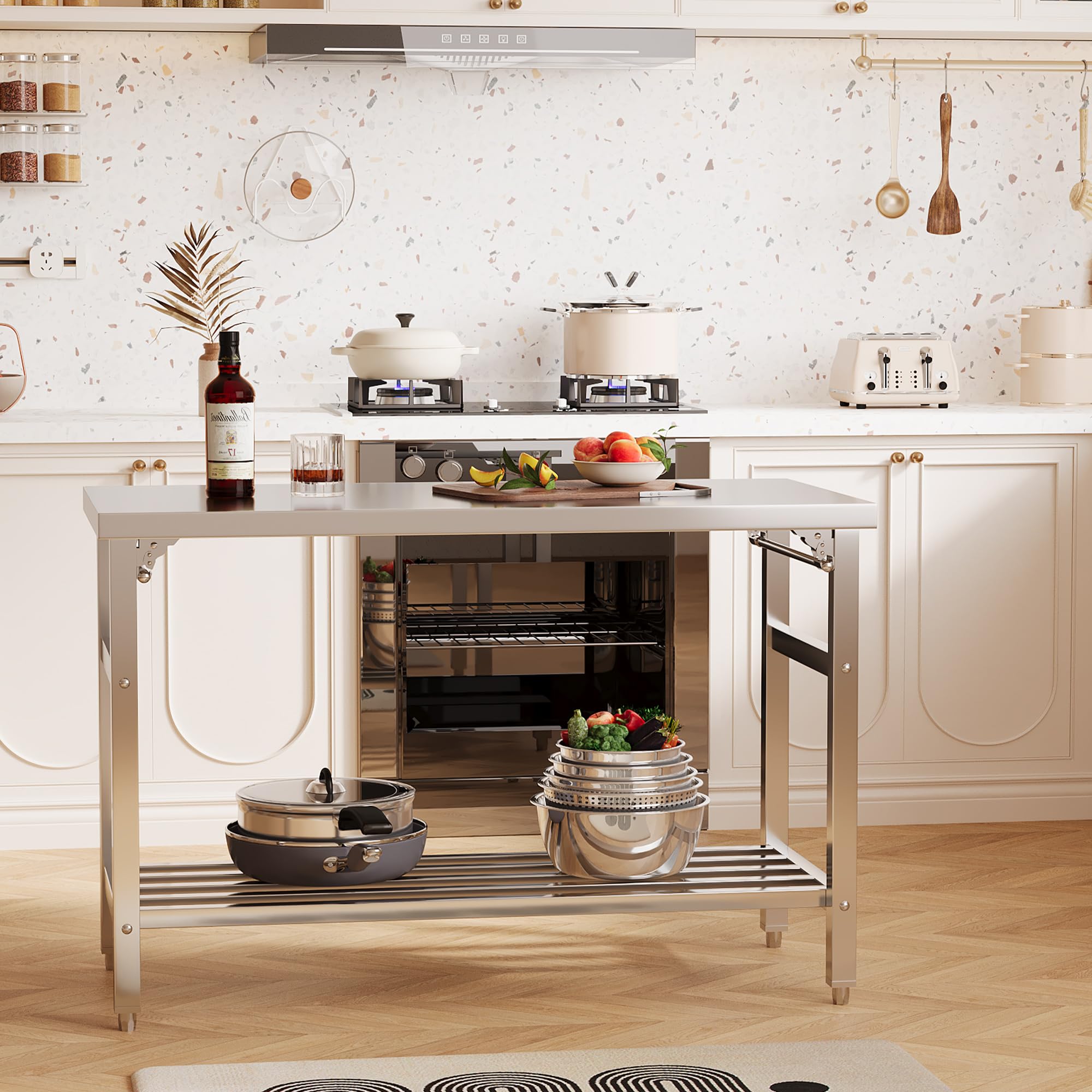 Mesa de Preparación y Trabajo  - Commercial Kitchen Bench reseña y precio