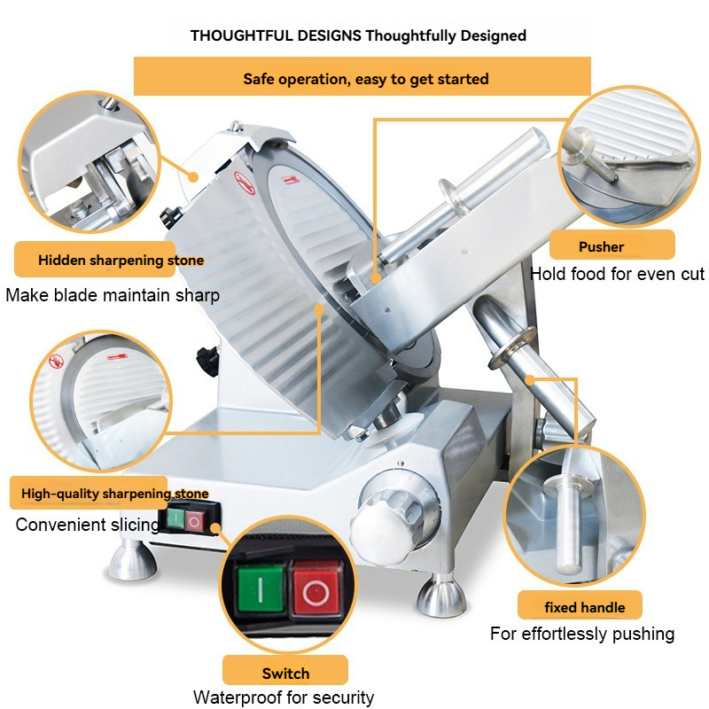 Máquina Cortadora de Carne Com - Meat Slicer Machine reseña y precio