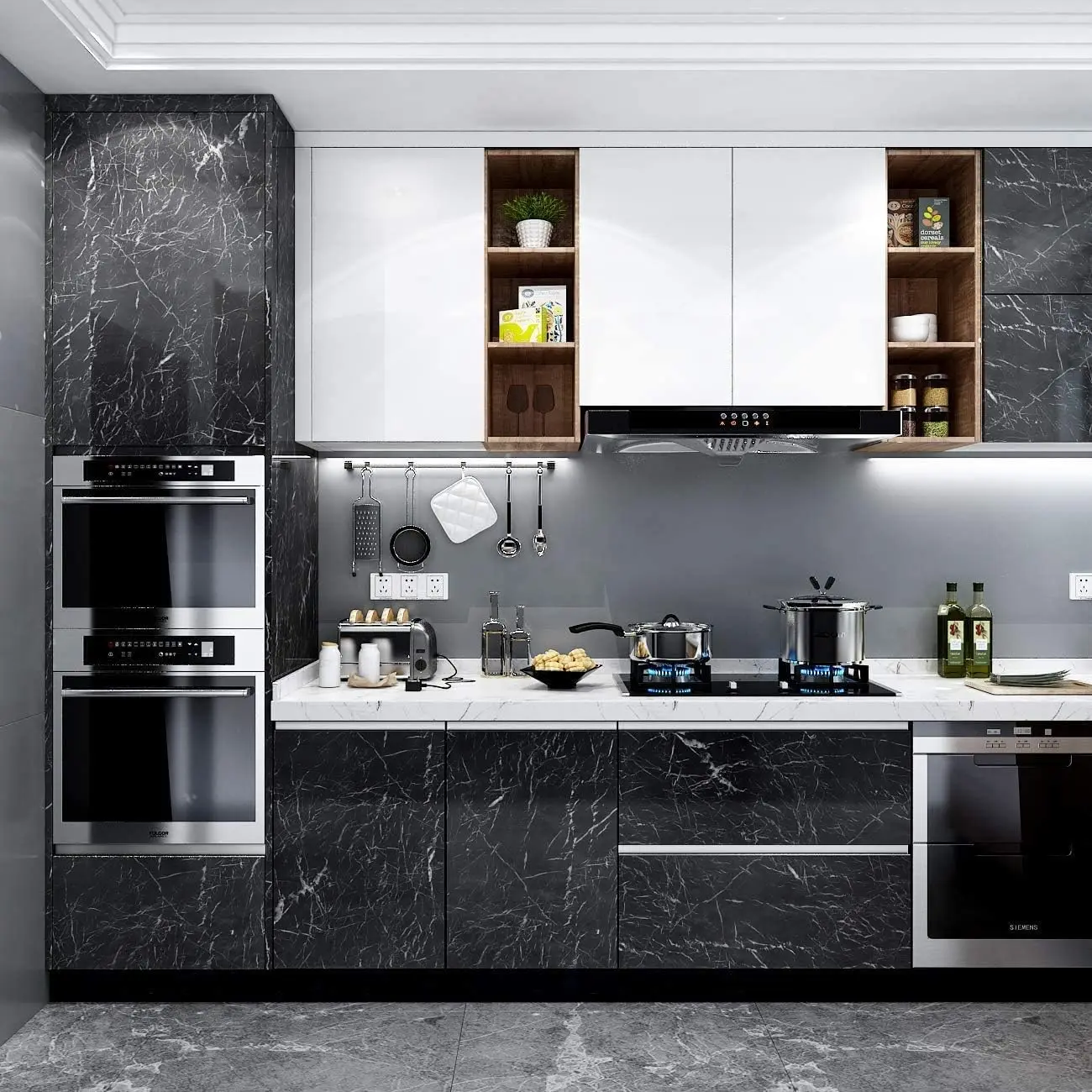 Papel de Contacto de mármol, R - Commercial Kitchen Wall Panels reseña y precio