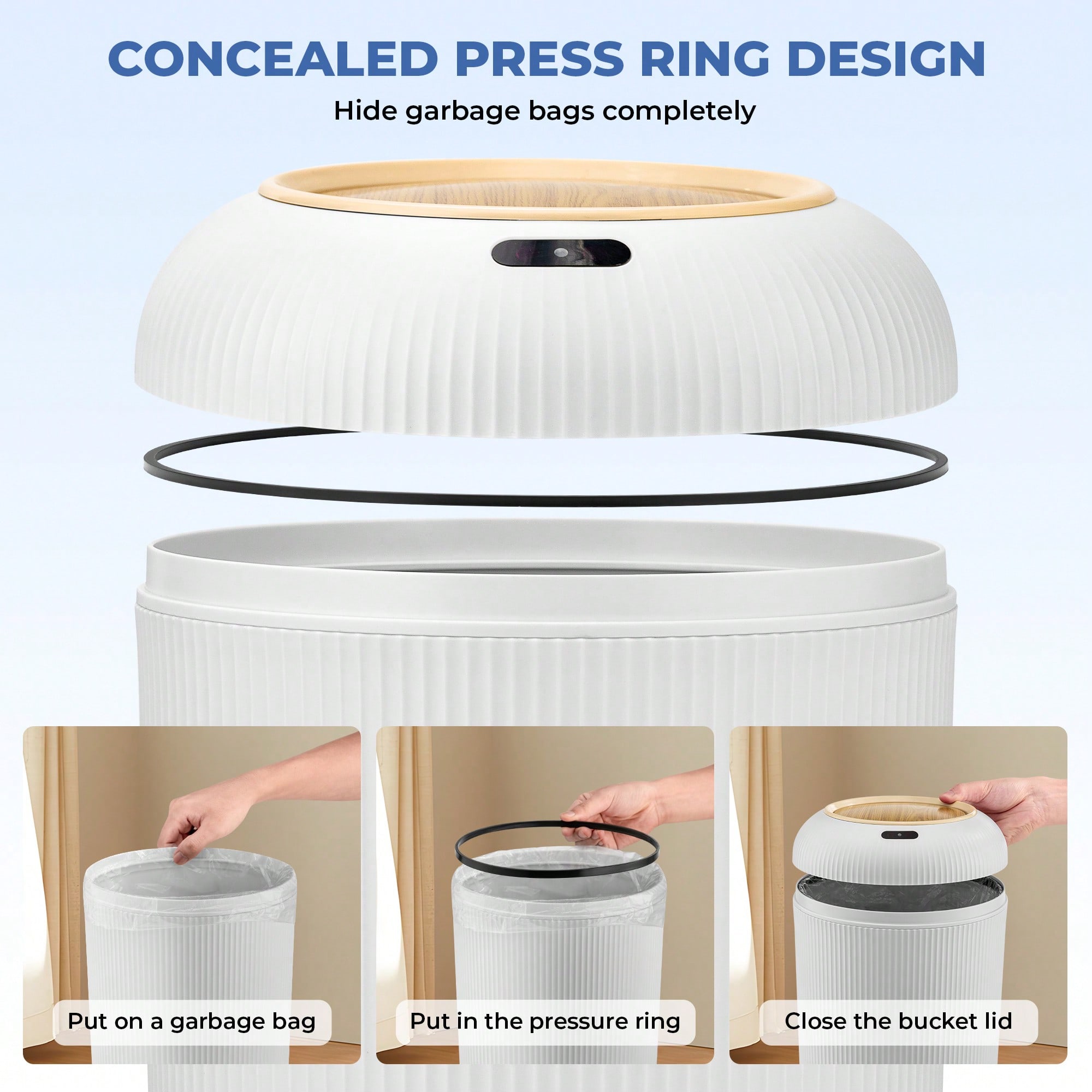 Cubo de basura con sensor de m - Commercial Kitchen Trash Can reseña y precio