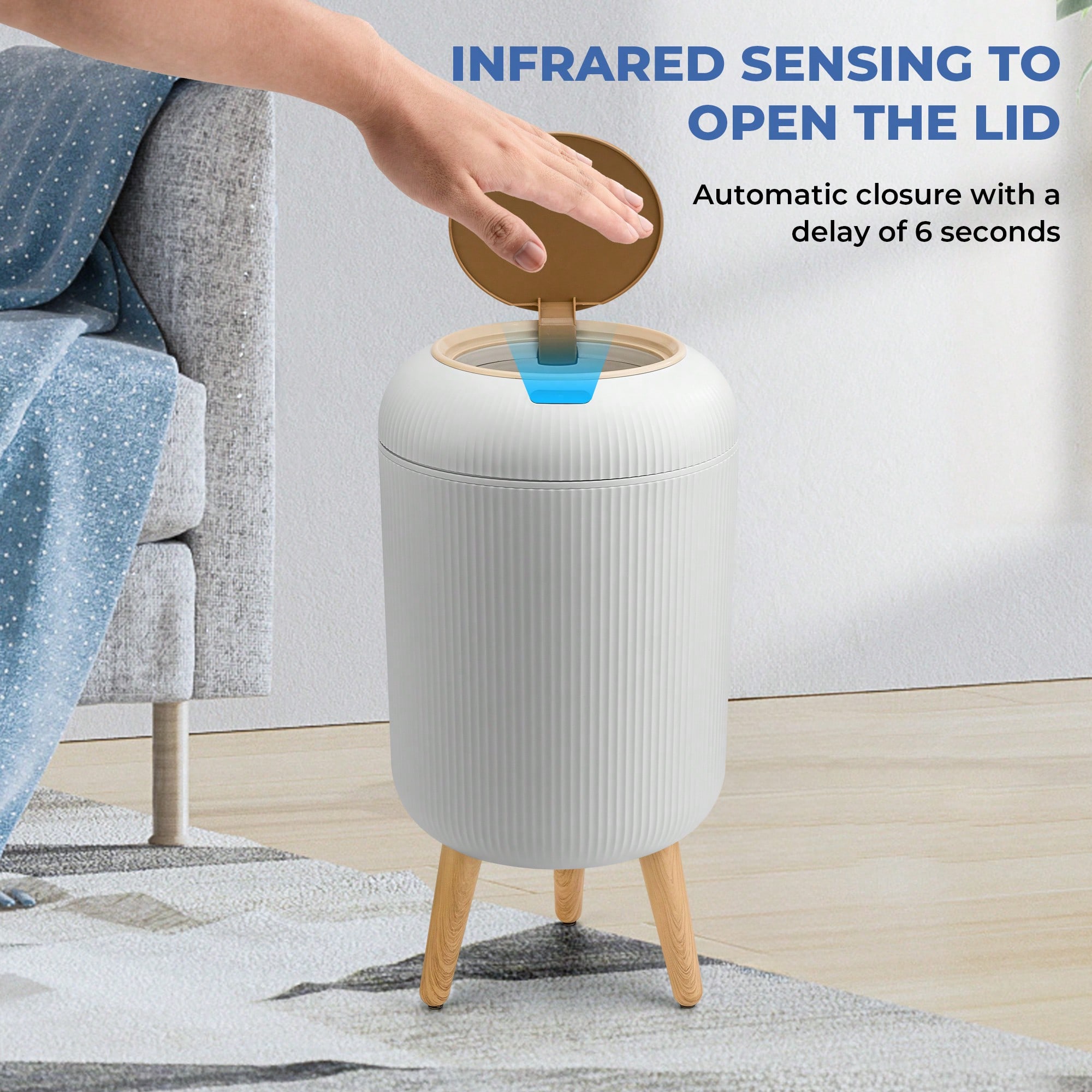 Cubo de basura con sensor de m - Commercial Kitchen Trash Can reseña y precio