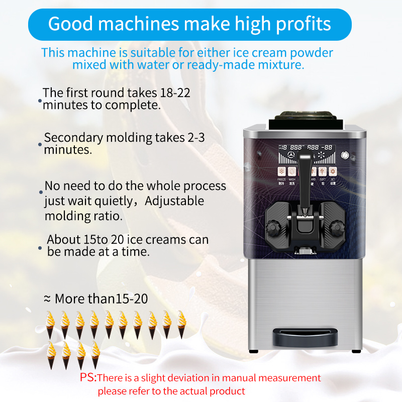 Máquina automática comercial d - Soft Serve Ice Cream Machine reseña y precio