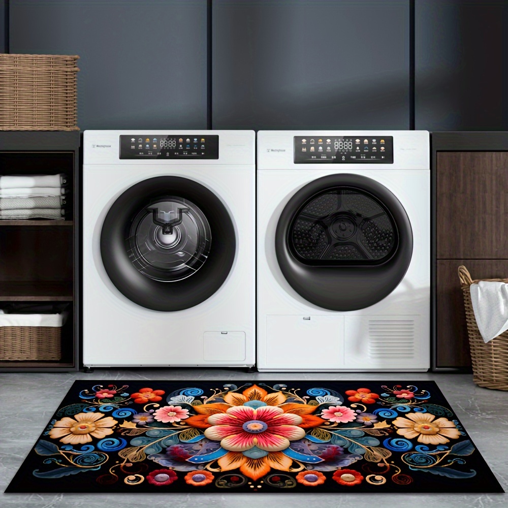 Alfombra de Cocina con Estampa - Commercial Kitchen Background reseña y precio