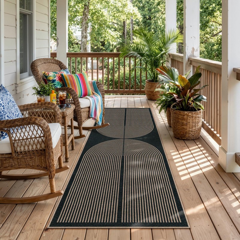 Alfombra Art Deco con diseño d - Commercial Kitchen Background reseña y precio