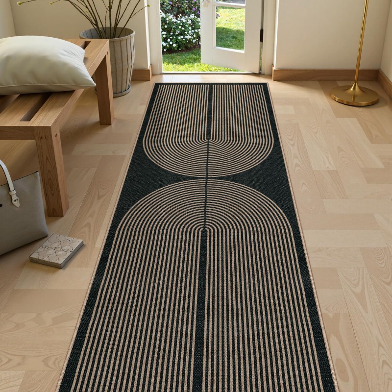 Alfombra Art Deco con diseño d - Commercial Kitchen Background reseña y precio