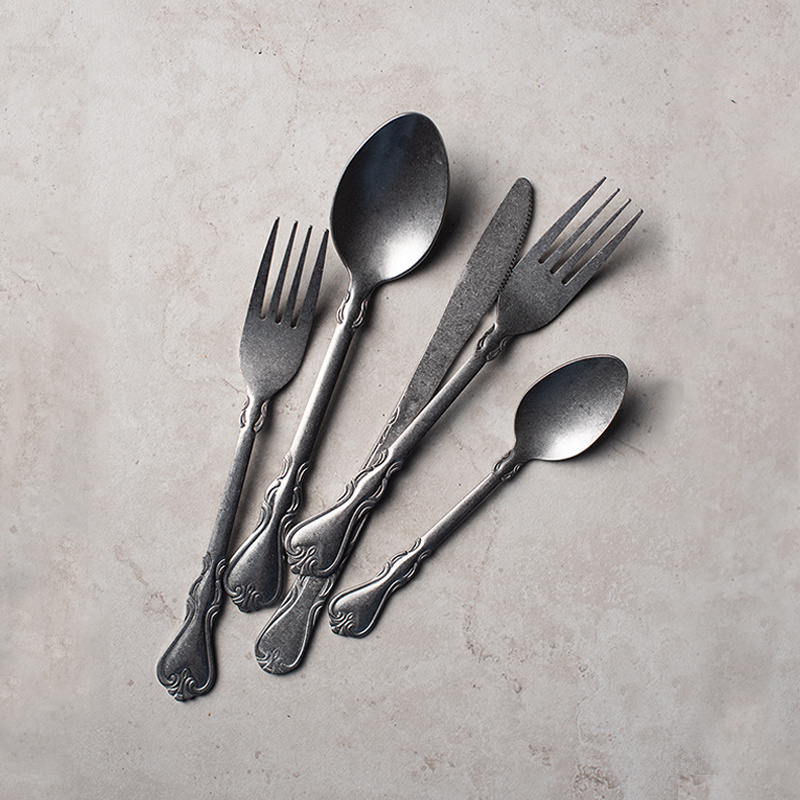 Cuchara y tenedor vintage hech - Commercial Kitchen Knife Set reseña y precio
