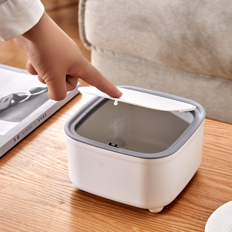 Cubo de basura redondo con tap - Commercial Kitchen Trash Can reseña y precio