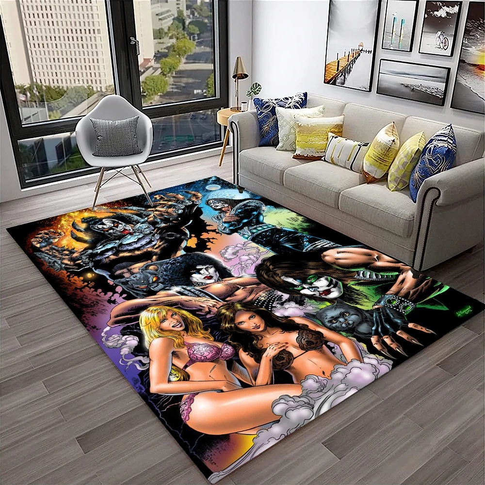 Alfombra Retro KISS Rock Band  - Commercial Kitchen Mats reseña y precio