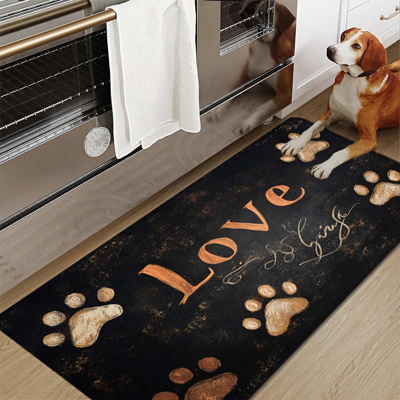 Alfombra de cocina con estampa - Commercial Kitchen Background reseña y precio