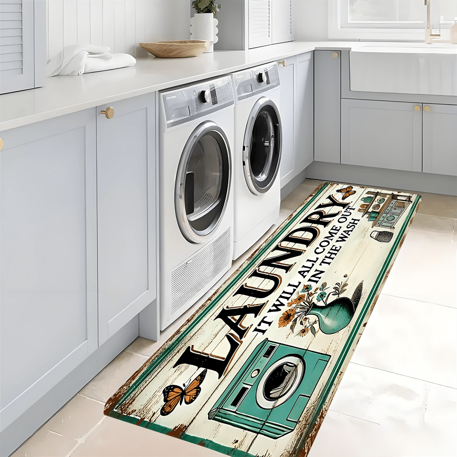 Alfombra de pasillo con estamp - Commercial Kitchen Background reseña y precio