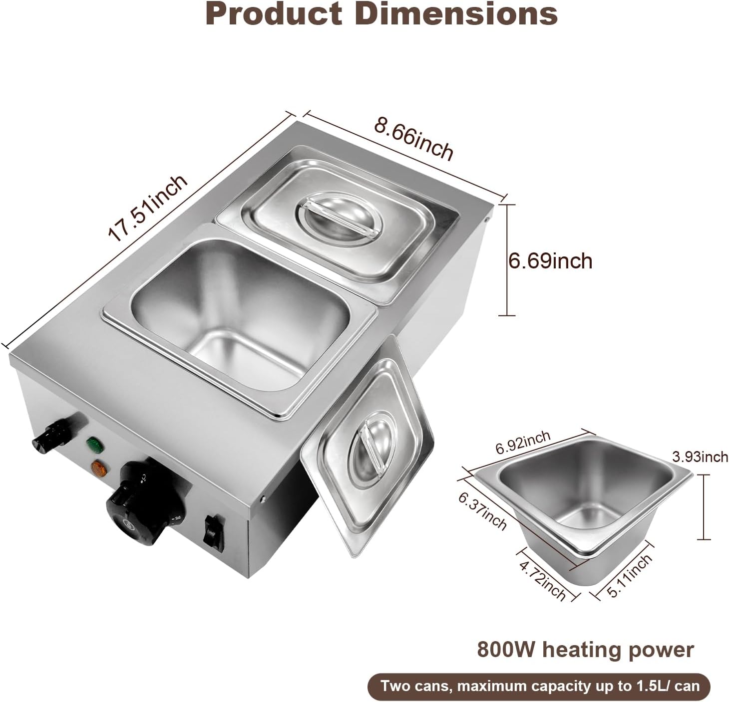 TWISTER.CK Olla para Derretir  - Commercial Kitchen Warmer reseña y precio