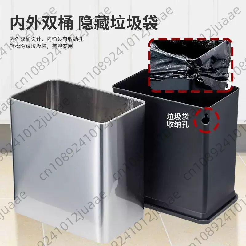 Bote de basura de acero inoxid - Commercial Kitchen Trash Can reseña y precio