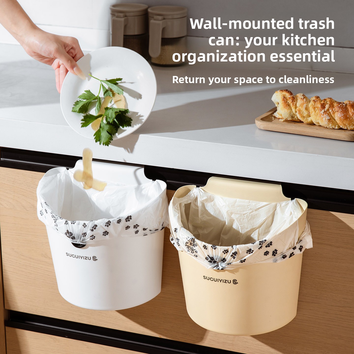 Cubo de basura de cocina monta - Commercial Kitchen Trash Can reseña y precio