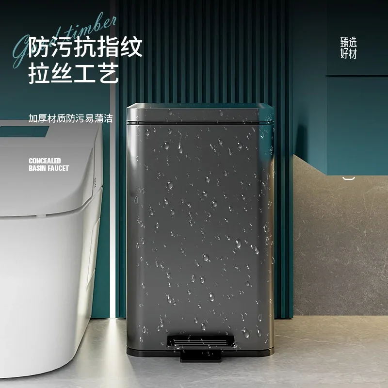 Cubo de basura con Pedal de ac - Commercial Kitchen Trash Can reseña y precio