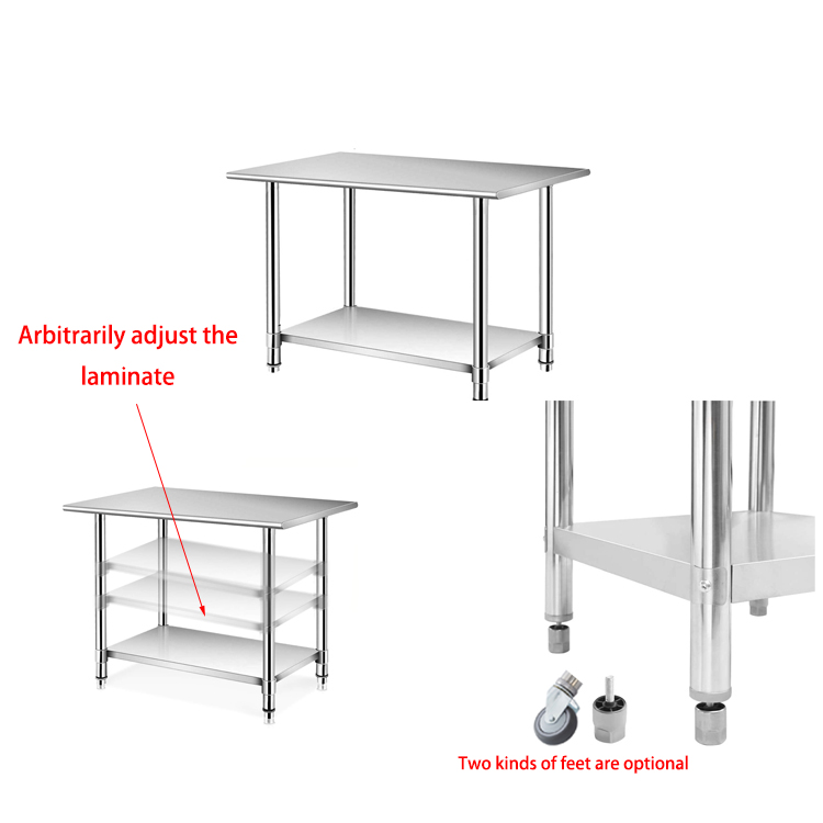 Mesa de Trabajo de Acero Inoxi - Commercial Kitchen Bench reseña y precio