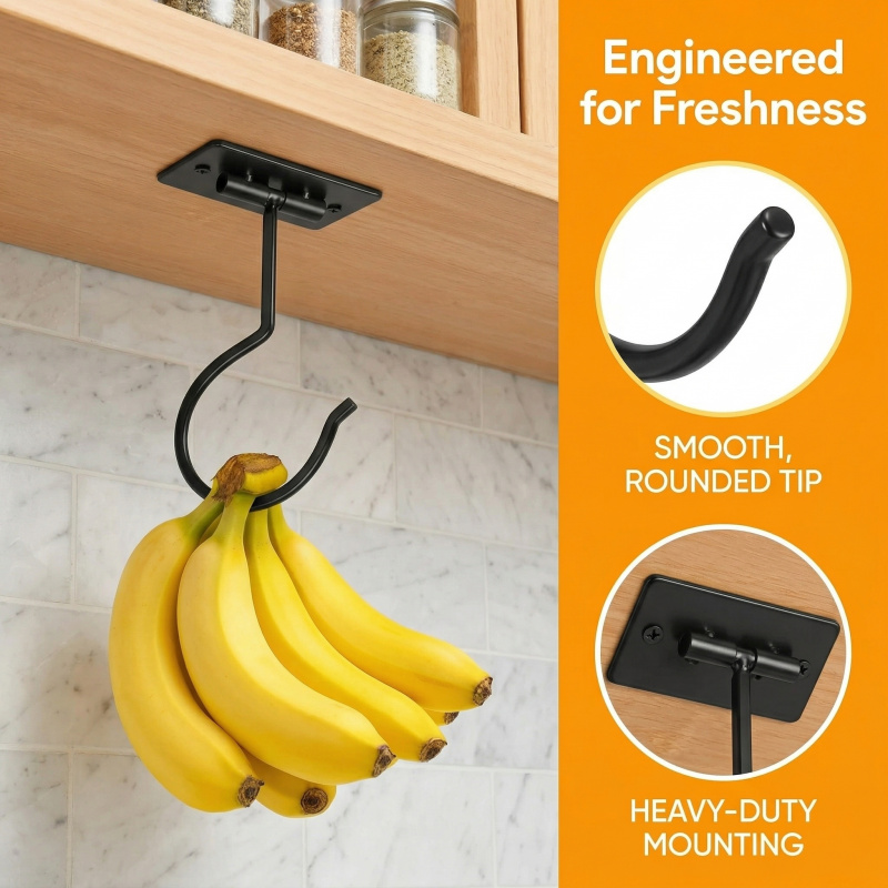 Gancho Adhesivo de Metal Negro - Commercial Kitchen Organiser reseña y precio