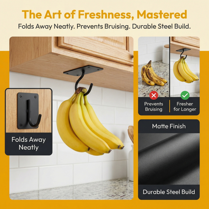 Gancho Adhesivo de Metal Negro - Commercial Kitchen Organiser reseña y precio