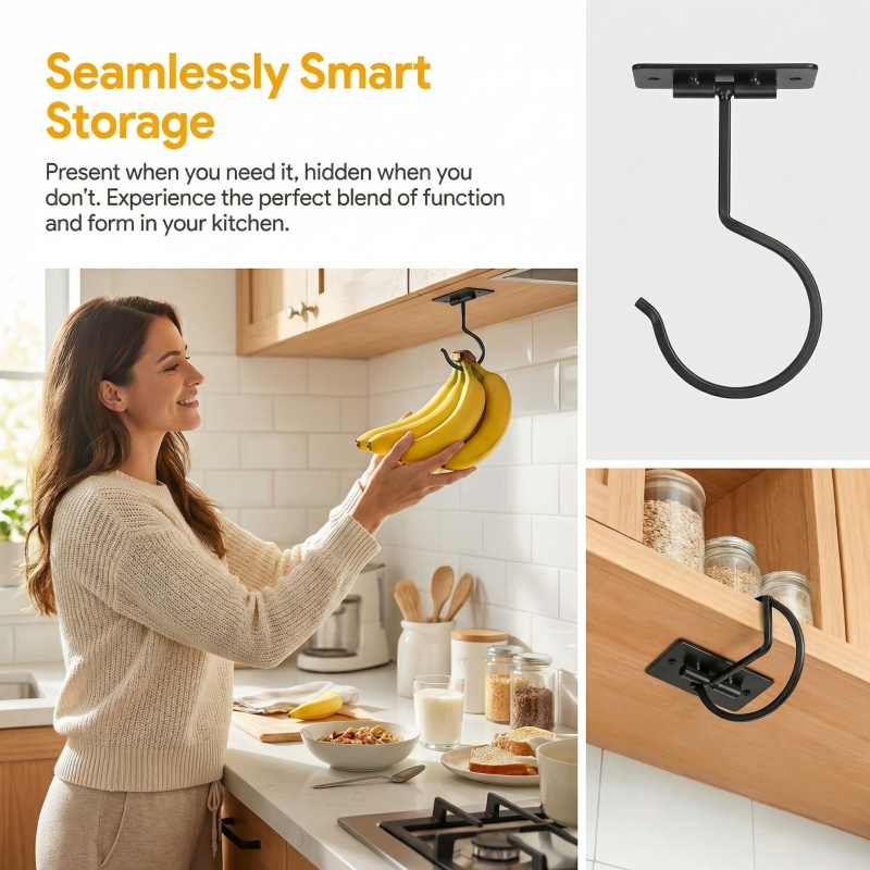 Gancho Adhesivo de Metal Negro - Commercial Kitchen Organiser reseña y precio