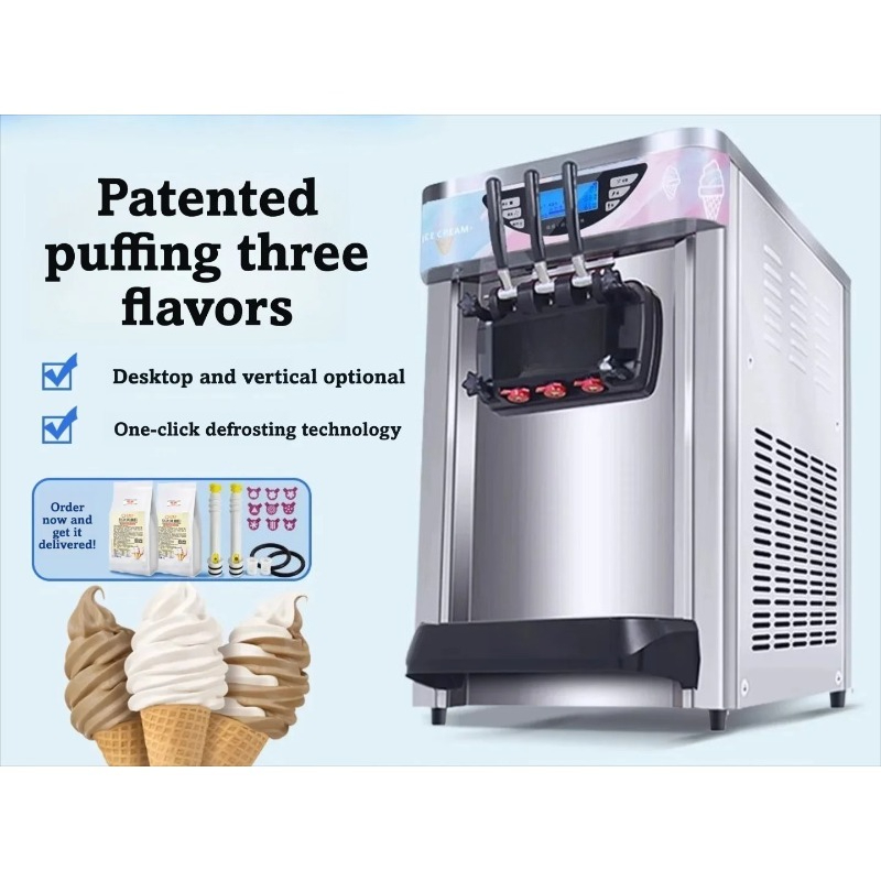 Máquina comercial automática d - Soft Serve Ice Cream Machine reseña y precio