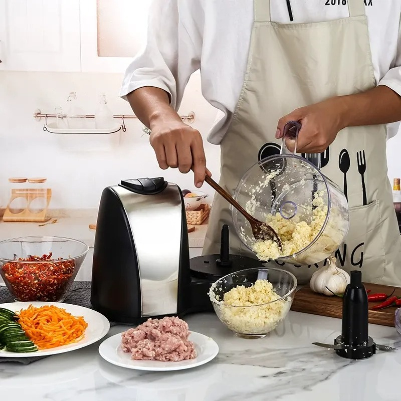 Picadora eléctrica de ajo, máq - Commercial Kitchen Grinder reseña y precio